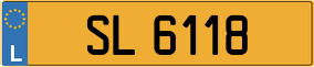 Trailer License Plate